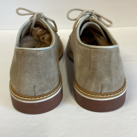 1901 Made In Italy Beige Suede Lace Up Men’s Oxford’s Shoes size 43 - Picture 5 of 14